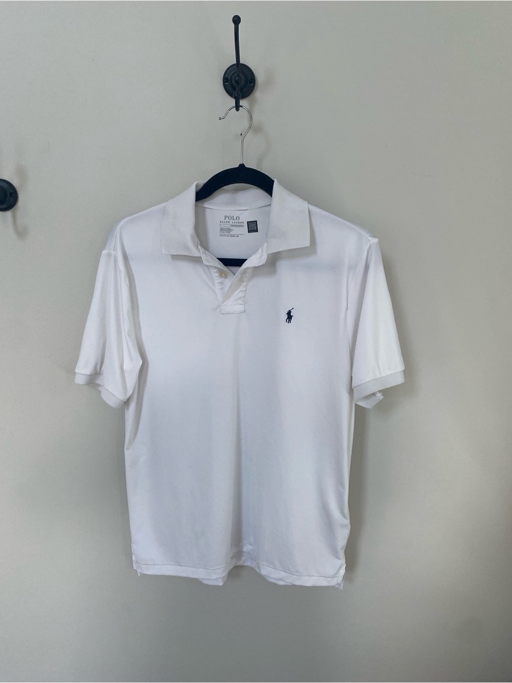 Polo by Ralph Lauren White Polo with Navy Pony